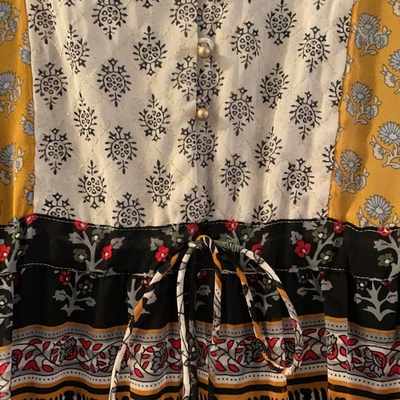 NWT One September Provençal boho midi dress, sz M - Picture 6 of 8